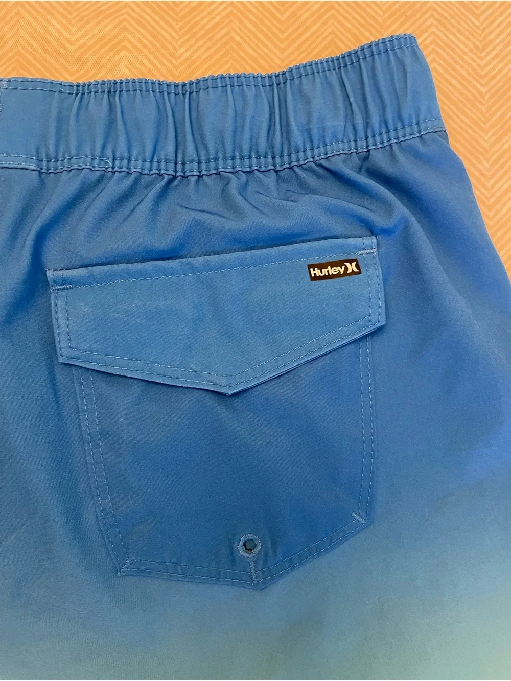 Hurley Blue to Green Ombre Boy’s Swim Trunks